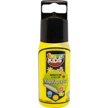 Funny Kids 60 cc Yap Yapıştır Cam Boyası Neon Sarı - 7524 Su Bazlı Çocuklar İçin Eğlenceli