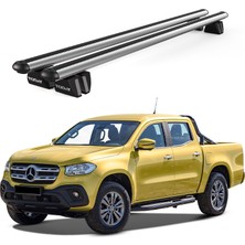 Today Auto Pençe Mercedes-Benz x Class (2017-2020) Uyumlu Gri Ara Atkı 135CM Port Bagaj Tavan Barı