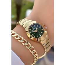 Daniel Klein Orijinal Çelik Kordon Kadın Kol Saati 3 Atm Su Geçirmezlik Gold Renk Bileklik Hediyeli DK584C4