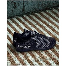 Crybrands Unisex Siyah Halı Saha Spor Ayakkabı-Futbol Ayakkabısı
