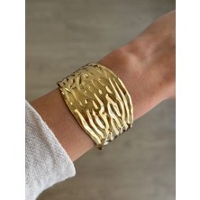 İrem Yıldız Çelik Gold Dokulu Kelepçe