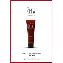 American Crew Firm Hold Styling Gel 250 ml – Güçlü Tutuşlu Erkek Saç Jölesi