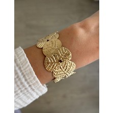 İrem Yıldız Çelik Gold Ayarlanabilir Kelepçe