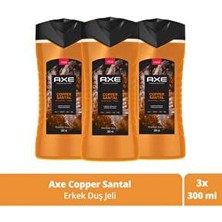 Axe Premium Collection Duş Jeli Copper Santal 3 In 1 Vücut Saç Yüz 300 ml X3