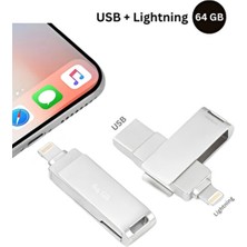 Abbruch Iphone Ipad Uyumlu 64GB Flash Bellek 3.0 Otg Telefon Veya Bilgisayardan Veri Aktarma Depolama