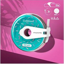 Staleks Expert Yedek Beyaz Bant Törpü, Pro Plastik Bobinde, 100 Grit - AT-100W