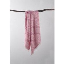 Denizli Concept Barok Peştemal Pembe 90x170 cm Su Emici Pamuklu Plaj ve Banyo İçin Kullanım