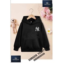 Sinser Teks Kız/erkek Çocuk Beyaz Kapüşonlu ''ny'' Baskılı Sweatshirt
