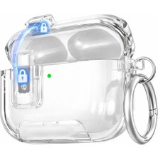 MobaxAksesuar Apple Airpods Pro 3. Nesil ile Uyumlu Kılıf Standlı Kilitli Tpu Premium Matte Trip Case