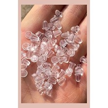 Edalle 10 Adet 5 Çift Silikon Küpe Tıpası Küpe Arkalığı Küpe Durdurucu Küpe Pistonu