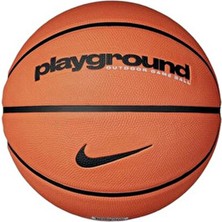 Nike 8p Everyday Playground Unisex Turuncu Basketbol Topu 7 Numara Kauçuk Yüzeyli Renkli Model