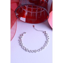 INNUENDO JEWELRY 925 Ayar Gümüş Taşlı Kapli Sıralı Bileklik