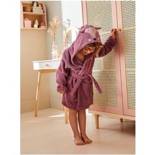 Kapşonlu Kız-Erkek Çocuk Bornozu Pamuklu-Ceylan