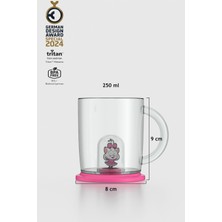 Renga Joy Kral Şakir Canan Figürlü 250 ml Kulplu Tritan Bardak 222038 Pembe