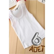 Anıt 6 Adet Penye (Cotton) Çocuk Erkek Atlet % 100 Pamuk