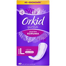 Orkid Uzun Ped 40'lı Ekstra Koruma ve Hava Geçirgen Yapı ile Günlük Konfor Sağlar