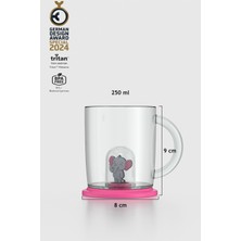 Renga Joy Fil Figürlü 250 ml Kulplu Tritan Bardak 222053 Pembe