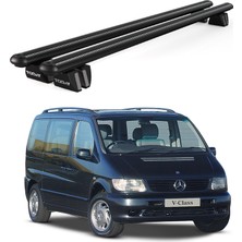 Today Auto Pençe Mercedes-Benz V Series (1996-2003) Uyumlu Siyah Ara Atkı 135CM Port Bagaj Tavan Barı