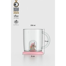 Renga Joy Unicorn Figürlü 250 ml Kulplu Tritan Bardak 222059 Pembe