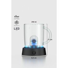 Renga Joy Astronot Figürlü 250 ml Kulplu Mavi LED Işıklı Tritan Bardak 222061