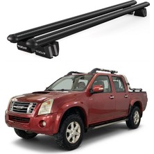 Today Auto Pençe Isuzu D-Max (2006-2012) Uyumlu Siyah Ara Atkı 135CM Port Bagaj Tavan Barı