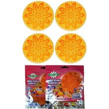Rulopak Mini Lavabo Pisuvar Süzgeci Koku Giderici (Mango) 4'lü Paket