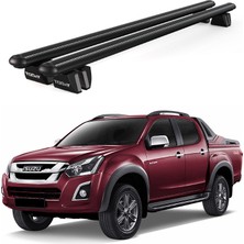 Today Auto Pençe Isuzu D-Max (2013-2020)  Uyumlu Siyah Ara Atkı 135CM Port Bagaj Tavan Barı