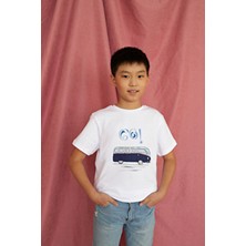Bubuga Lacivert Karavan Baskılı Kısa Kol Tshirt