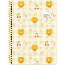 Keskin Color Keskin 16.5 x 22.5 Kareli Karton Kapak Kawaii Defter - Ayıcık