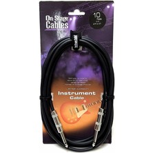 On Stage Ic-10 Enstrüman Kablosu (3 Metre) | Standart Jak-Jak Bağlantı