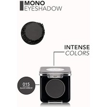 Aesco Mono Yüksek Pigmentli & Mat Bitişli Kompakt Göz Farı 015 Black Mırror