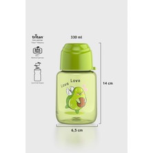 Renga Moi Baby Desenli 330 ml Tritan Şişe 912061 Yeşil