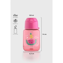 Renga Moi Baby Desenli 330 ml Tritan Şişe 912061 Pembe