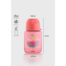 Renga Moi Baby Desenli 330 ml Tritan Şişe 912061 Nar Çiçeği