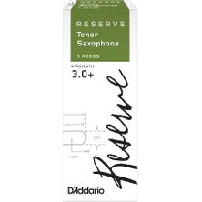 D'addario DKR05305 Reserve Tenor Saksafon Kamışı No: 3.0+ (Profesyonel) - 5'li Paket | Ara Sertlik, Profesyonel Kontrol ve Kararlı Tını