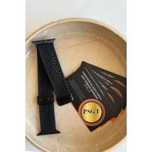 PSGT Apple Watch Uyumlu S10-S 11 42MM 38 40 41 mm Kumaş Dokuma Manyetik Erkek Kadın Örme