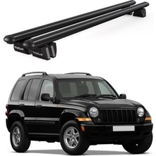 Today Auto Pençe Jeep Cherokee Sport (2007-2011)  Uyumlu Siyah Ara Atkı 135CM Port Bagaj Tavan Barı