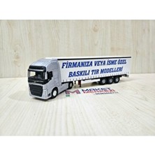 Welly 25 cm Uzunlukta 1/64 Ölçek Gri Volvo Fh4 Tır Maketi (Firma Ismi Yazılabilir)