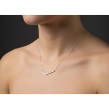 Yolunu Seç - Zarafetin Simgesi - 925 Ayar Gümüş Kolye