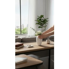 Bonjorno Aksesuar Iskandinav Tarz Minimal Dekoratif Vazo Biblo | Modern Salon Masa Üstü Dekor(Çiçek Dahil Değildir)