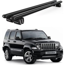 Today Auto Pençe Jeep Cherokee Kk (2008-2014)  Uyumlu Siyah Ara Atkı 135CM Port Bagaj Tavan Barı