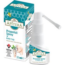 Apitera Boğaz Spreyi 20 ml Propolis ve Bitkisel Yağlar İçeren Taze ve Organik Ürün