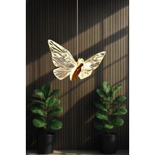 Luna Lighting Kelebek Model Gold Kaplama 3 Renk Metal Salon Mutfak Oturma Yatak Odası Modern LED Sarkıt Avize