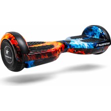 Ryder Star Elektrikli Kaykay Hoverboard Bluetooth Hoparlörlü 6.5 Inch Akıllı Dengeli RS-S5 Bicolor Flame Grafiti