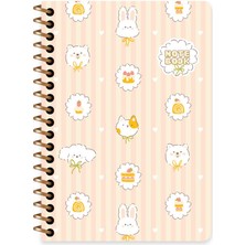 Keskin Color Keskin A6 Çizgili Karton Kapak Kawaii Defter - Köpek