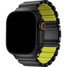 Dexmon Apple Watch 11 10 9 8 7 6 Ultra Se Uyumlu 42 44 45 46 49MM Titanyum Çelik Çift Renkli Kordon