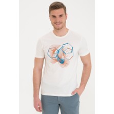 Pierre Cardin Ekru Slim Fit Bisiklet Yaka T-Shirt