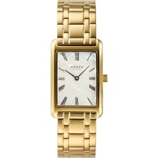 Obaku Denmark V311LXGWSG Quartz Çelik Altın Rengi 24 mm Kadın Kol Saati