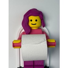 Öztürk Makine Tuvalet Kağıdı Tutucu Tuvalet Kağıtlığı Kıız Model - Büyük Boy -Lego Adam Tuvalet Kağıdı Tutucu