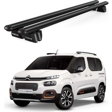 Today Auto Pençe Citroen Berlingo (2019 ve Sonrası) Uyumlu Siyah Ara Atkı 135CM Port Bagaj Tavan Barı